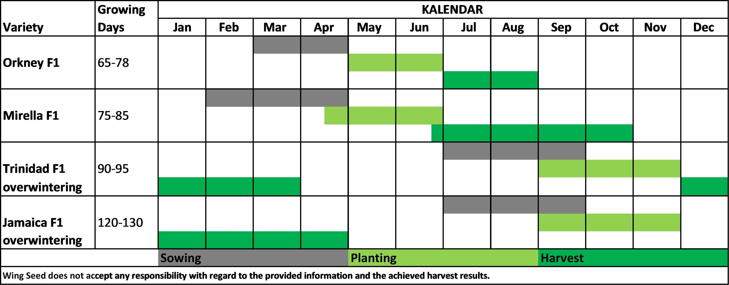 Planning Table Wing Seed